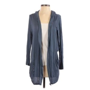 Albion Fit blue hooded cardigan size small
